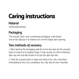 Alpha Acoustic Foam 20pcs 50x50x5cm Sound Absorption Proofing Panels Eggshell - Close-Up Angle