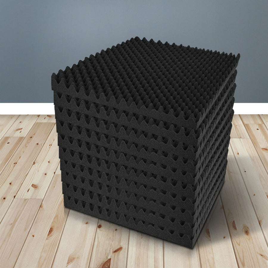 Alpha Acoustic Foam 20pcs 50x50x5cm Sound Absorption Proofing Panels Eggshell, image 8