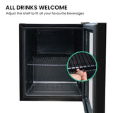 Airflo 46L Glass Door Bar Fridge AFF046