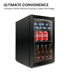 Airflo 70L Glass Door Bar Fridge AFF070