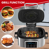 Homemaid Digital 6L Air Fryer and Grill Stainless Steel Housing LED Display