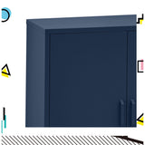 Artiss Buffet Sideboard Metal Cabinet - SWEETHEART Blue - 45-Degree Angle