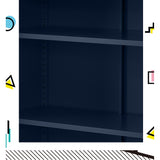 Artiss Buffet Sideboard Metal Cabinet - SWEETHEART Blue - Close-Up Angle