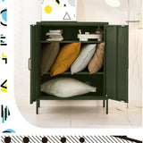 Artiss Buffet Sideboard Metal Cabinet - SWEETHEART Green - Low Angle