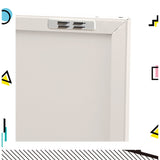 Artiss Buffet Sideboard Metal Cabinet - SWEETHEART White - 45-Degree Angle