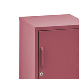 ArtissIn Bedside Table Metal Cabinet - MINI Pink - Top-Down View