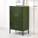 Artiss Buffet Sideboard Metal Cabinet - DOUBLE Green - 45-Degree Angle
