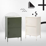 Artiss Buffet Sideboard Metal Cabinet - DOUBLE Green - Close-Up Angle