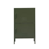 Artiss Buffet Sideboard Metal Cabinet - DOUBLE Green - Side View