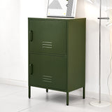 Artiss Buffet Sideboard Metal Cabinet - DOUBLE Green - Close-Up Angle