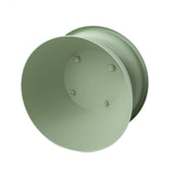Artiss Coffee Table Round 71CM Plastic Green - Top-Down View