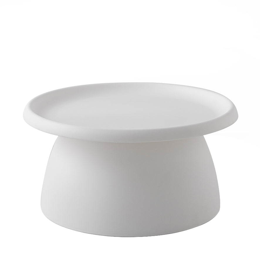 Artiss Coffee Table Round 71CM Plastic White, image 8