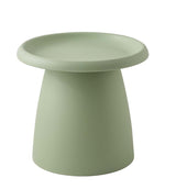 Artiss Coffee Table Round 52CM Plastic Green - Low Angle
