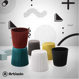 Artiss 2x Bar Stools Cupcake Plastic Foot Stool Black - Close-Up Angle