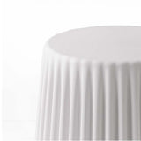 Artiss 2x Bar Stools Cupcake Plastic Foot Stool White - Top-Down View