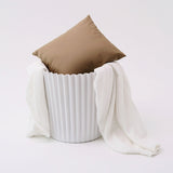 Artiss Set of 4 Cupcake Bar Stools Stackable Foot Stool White - Rear View