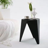 Artiss 4PC Puzzle Stool Plastic Bar Stools Stackable Black - Top-Down View