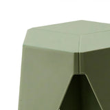 Artiss 2x Bar Stools Puzzle Plastic Foot Stool Green - Top-Down View