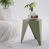 Artiss 4PC Puzzle Stool Bar Stools Stackable Green - Top-Down View