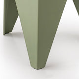 Artiss 4PC Puzzle Stool Bar Stools Stackable Green - Rear View