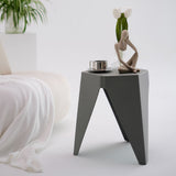 Artiss 4PC Puzzle Stool Bar Stools Stackable Grey - Top-Down View