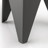 Artiss 4PC Puzzle Stool Bar Stools Stackable Grey - Rear View