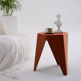Artiss 4PC Puzzle Stool Bar Stools Stackable Red - Top-Down View
