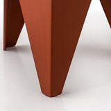 Artiss 4PC Puzzle Stool Bar Stools Stackable Red - Rear View