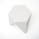 Artiss 2x Bar Stools Puzzle Plastic Foot Stool White - Side View
