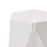 Artiss 2x Bar Stools Puzzle Plastic Foot Stool White - Top-Down View