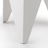 Artiss 4PC Puzzle Stool Bar Stools Stackable White - Rear View