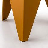 Artiss 4PC Puzzle Stool Bar Stools Stackable Yellow - Rear View