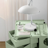 Artiss Storage Trolley Bedside Table 5 Tier Cart Boby Replica Green - Top-Down View