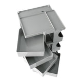 ArtissIn Storage Trolley Bedside Table 5 Tier Cart Boby Replica Grey - Side View