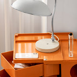 Artiss Storage Trolley Bedside Table 5 Tier Cart Boby Replica Orange - Top-Down View