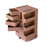 ArtissIn Storage Trolley Bedside Table 5 Tier Cart Boby Replica Pink - Side View