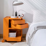 ArtissIn Storage Trolley Bedside Table 3 Tier Cart Boby Replica Orange - Low Angle