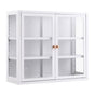 Artiss Buffet Cabinet Sideboard Wall Mounted Clear Display Storage 60cm White