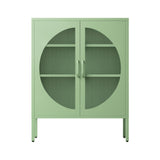 Artiss Buffet Sideboard Metal Cabinet - ELSA Green - Top-Down View