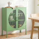 Artiss Buffet Sideboard Metal Cabinet - ELSA Green - Low Angle