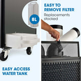 POLYCOOL 4.5kW Portable Industrial Spot Cooler, with Twin Cooling Ducts, 15A Plug - Low Angle