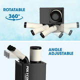 POLYCOOL 6.5kW Portable Industrial Spot Cooler, with Triple Cooling Ducts, 15A Plug - Top-Down View