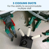 POLYCOOL 6.5kW Portable Industrial Spot Cooler, with Triple Cooling Ducts, 15A Plug - Extra Image
