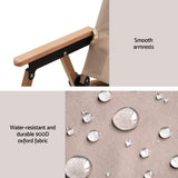 Gardeon Outdoor Camping Chairs Portable Folding Beach Chair Patio Furniture - Top-Down View