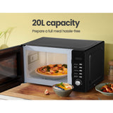 Comfee 20L Microwave Oven 700W Black - Rear View