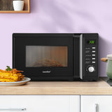 Comfee 20L Microwave Oven 700W Black - Low Angle