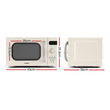 Comfee 20L Microwave Oven 800W Cream - Front View