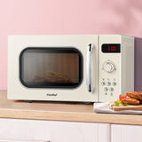 Comfee 20L Microwave Oven 800W Cream - Close-Up Angle