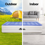 Weisshorn Air Mattress Single Inflatable Bed 46cm Cube Airbed - Top-Down View