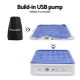 Weisshorn Air Mattress Queen Inflatable Bed 46cm Air bed Cube - Rear View